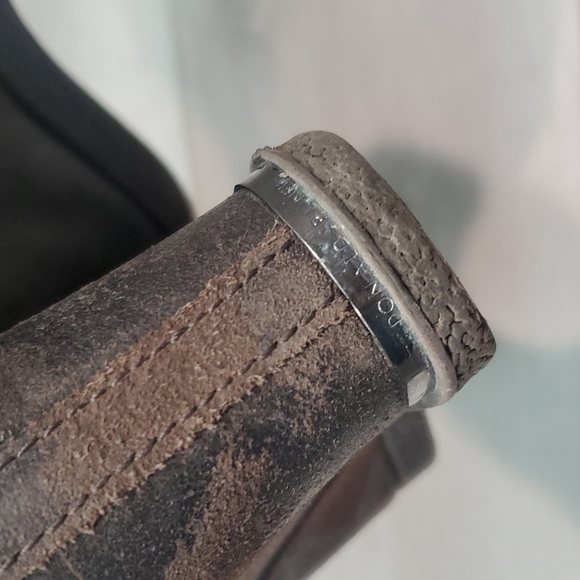 Donald j Pliner Womens Dillon Ankle Wedge Distressed Leather Boots shoes - Picture 6 of 13